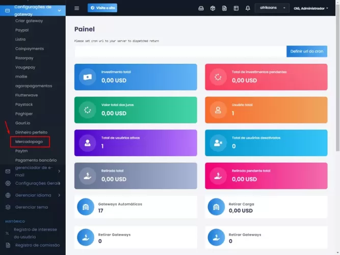 Sistema Investimento Laravel