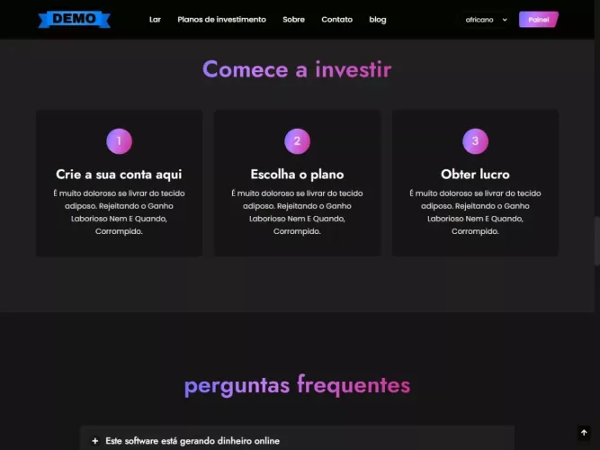 Sistema Investimento Laravel
