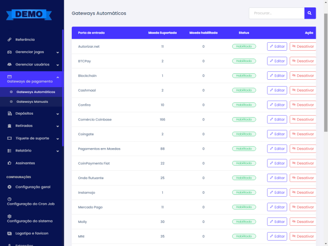 Plataforma Cassino Php
