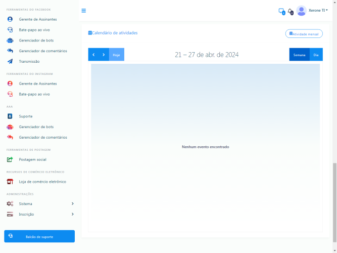 Plataforma de AI Chatbot Integrada para Facebook, Instagram, E-commerce, e Marketing de Mídia Social (SaaS)