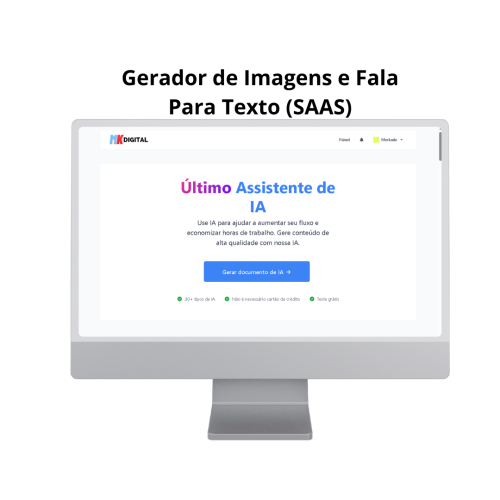 Gerador de Imagens e Fala Para Texto (SAAS)