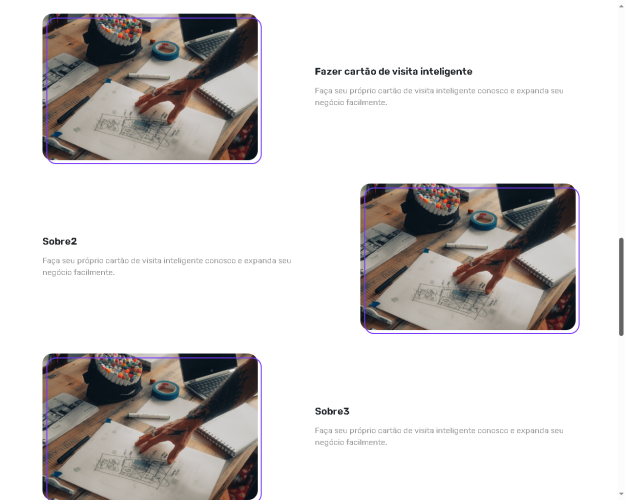 Construtor de Cartões de Visita Digital SaaS