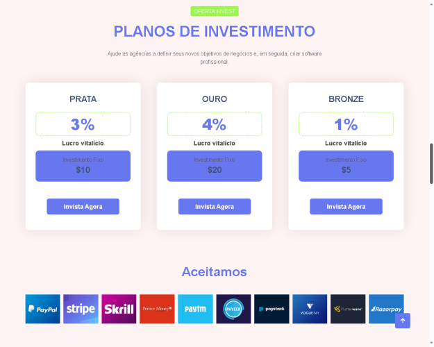 Sistema Plataforma De Investimentos