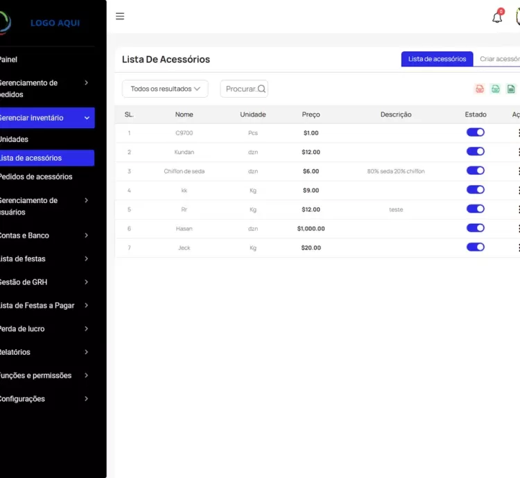 Sistema Erp Industrial De Vestuário E Têxtil Php