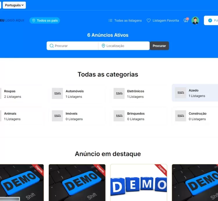 Sistema de Anúncios e Classificados Marketplace Laravel