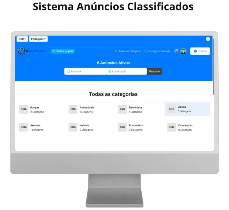 Sistema de Anúncios e Classificados Marketplace Laravel