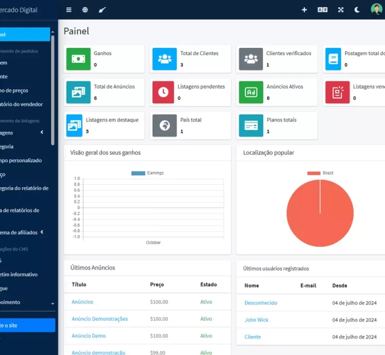 Sistema de Anúncios e Classificados Marketplace Laravel
