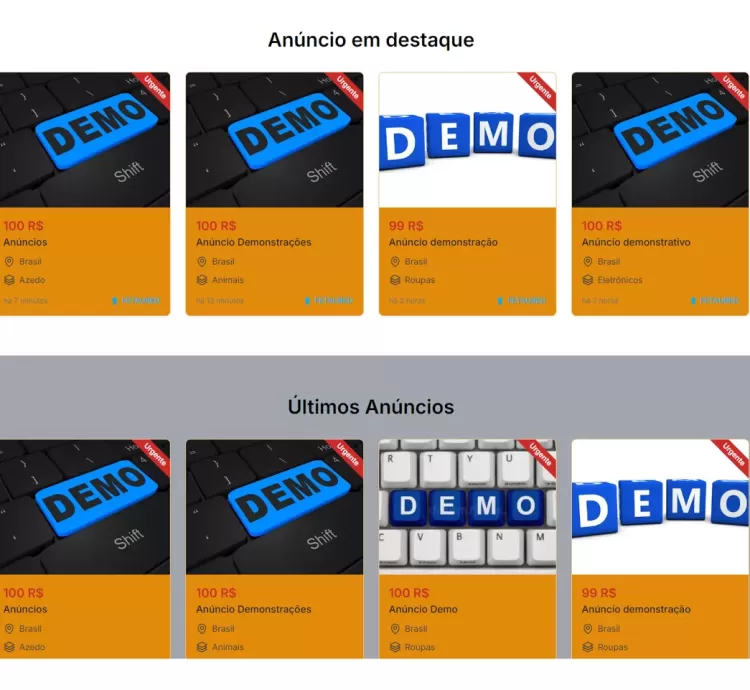 Sistema de Anúncios e Classificados Marketplace Laravel