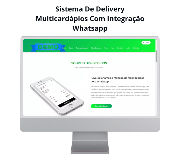 Sistema De Delivery Multicardápios Com Integração Whatsapp