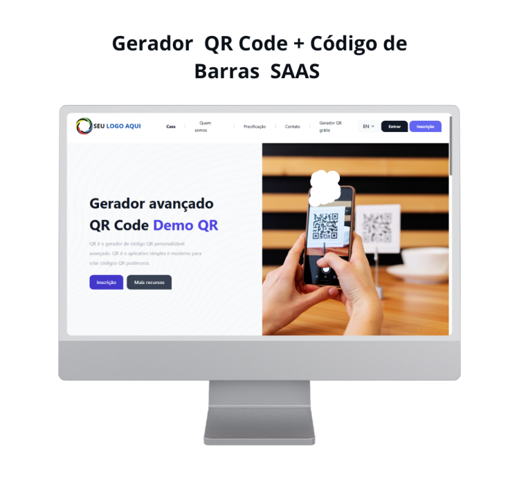 Sistema Gerador Qr Code + Código De Barras Saas