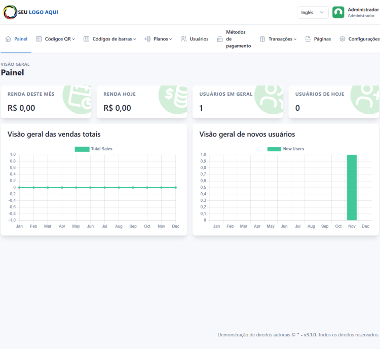Sistema Gerador Qr Code + Código De Barras Saas