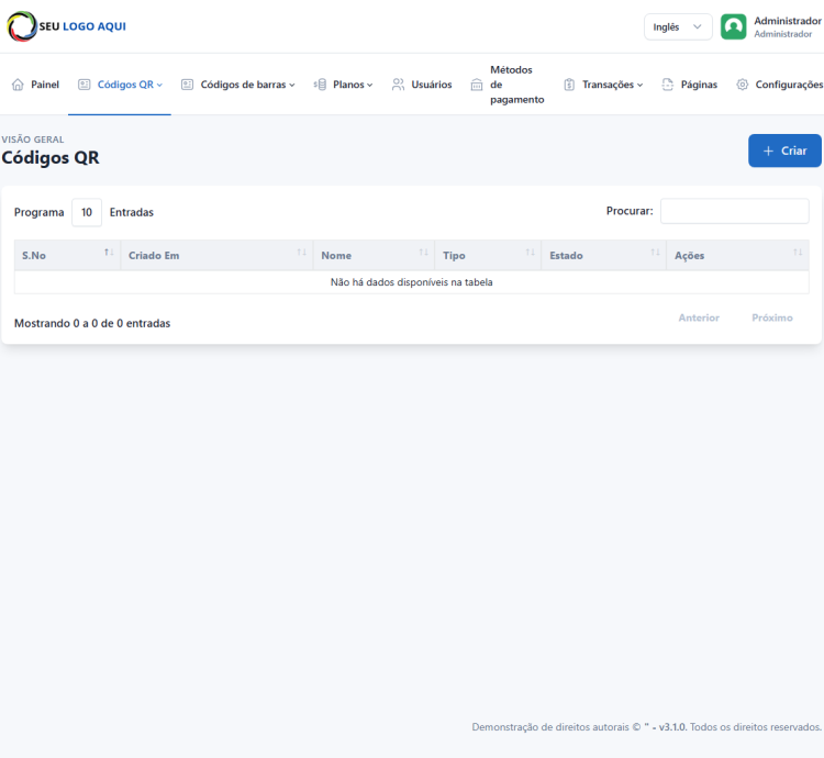 Sistema Gerador Qr Code + Código De Barras Saas