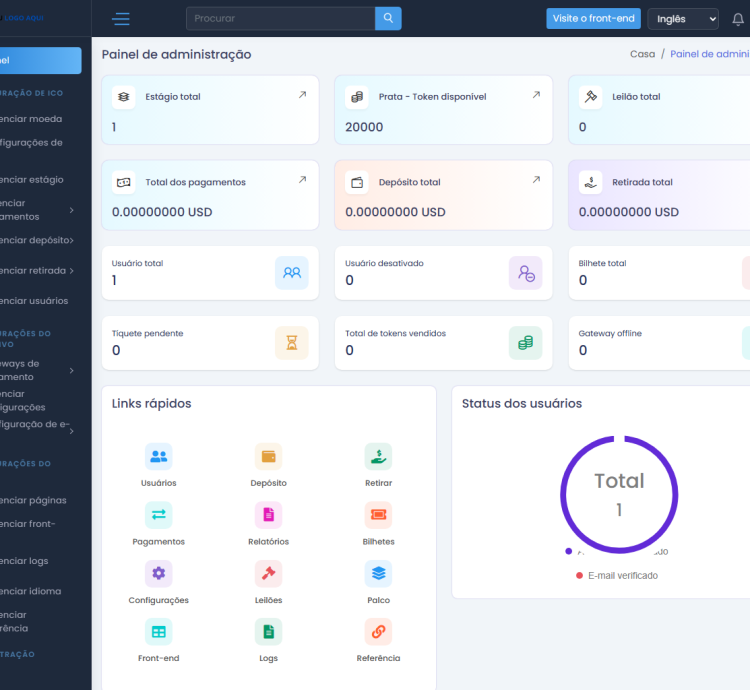 Sistema Para Pré-vendas De Tokens