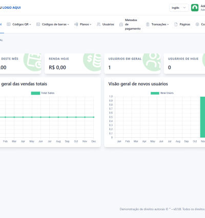 Sistema Gerador Qr Code + Código De Barras Saas 5
