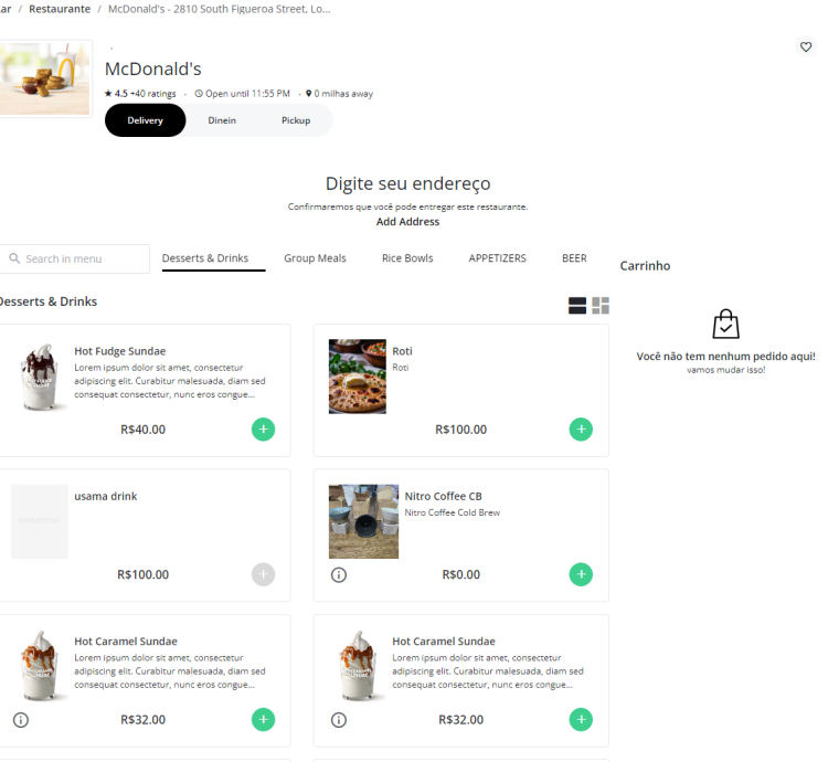 Sistema Para Múltiplos Restaurante