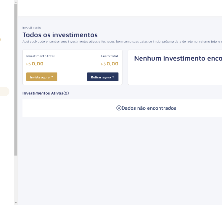 Sistema Completo Para Investimentos