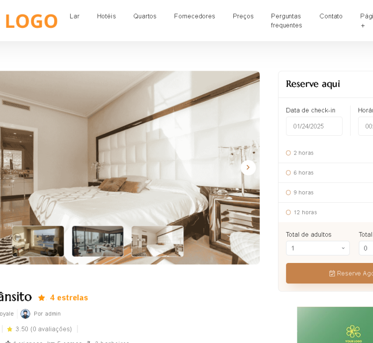 Sistema Reserva Para Hotéis Site Laravel (saas)