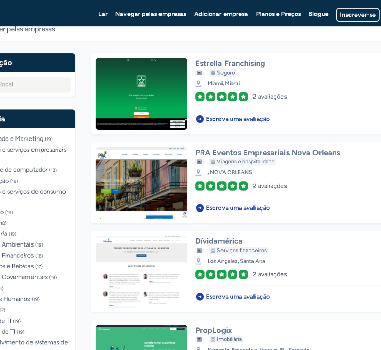 Sistema De Avaliações Tipo Trustpilot
