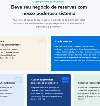 Sistema Para Reserva De Serviços Multinegócios Saas 10