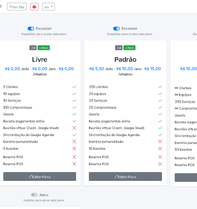 Sistema Para Reserva De Serviços Multinegócios Saas 4