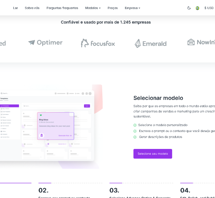 Sistema Saas - Gerador De Conteúdo Com Ia