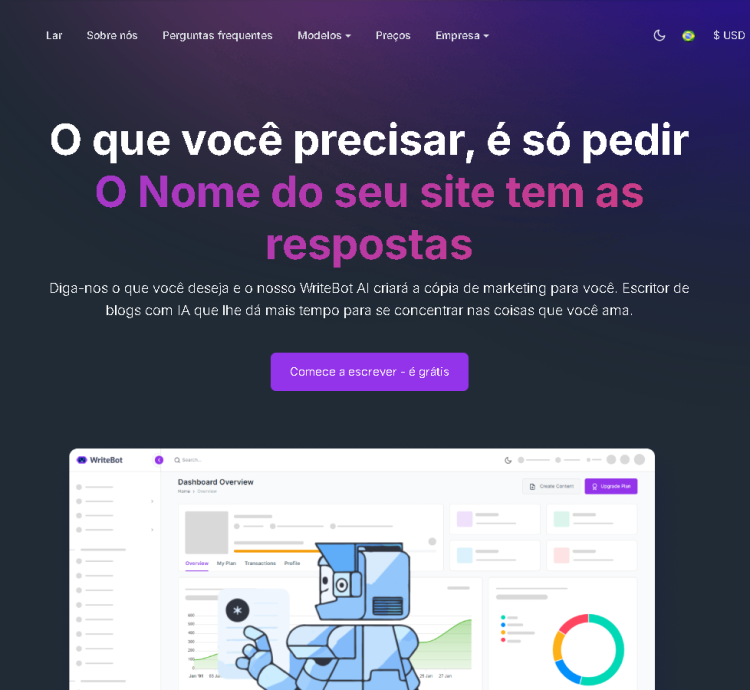 Sistema Saas - Gerador De Conteúdo Com Ia