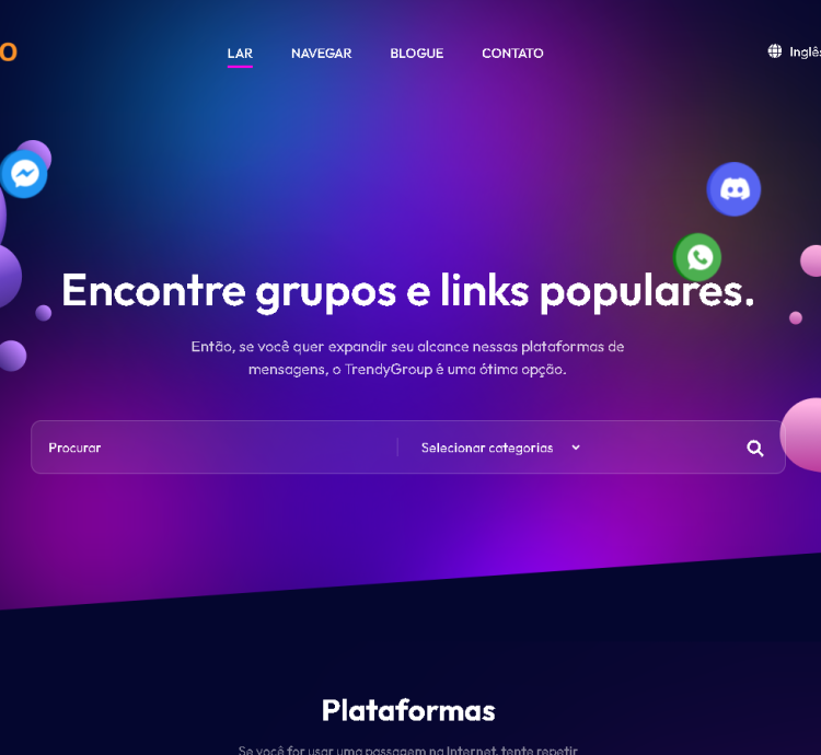 Sistema Para Links Grupos De Whatsapp E Telegram