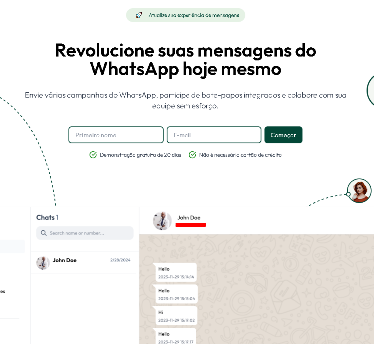 Plataforma Para Marketing Whatsapp Saas Com Chatbots