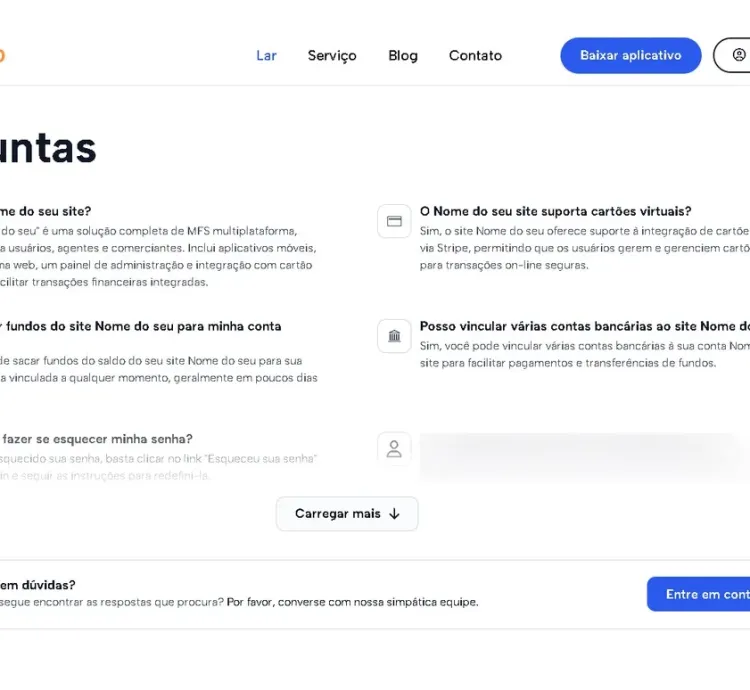 Sistema Para Serviços Financeiros