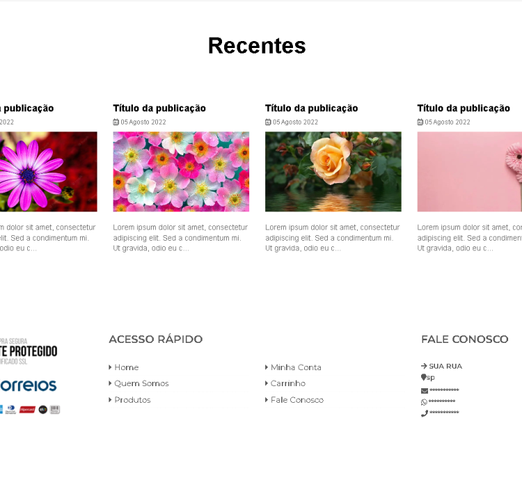 Sistema Site Para Floricultura