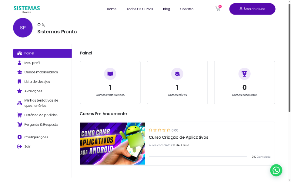 Template WordPress para Cursos Online