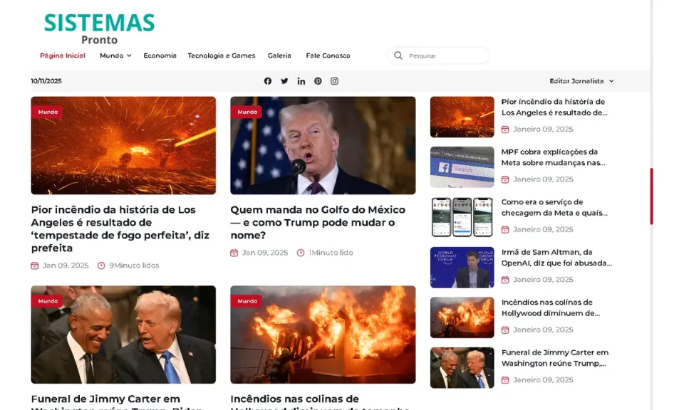 Portal de Notícias PHP CMS Laravel