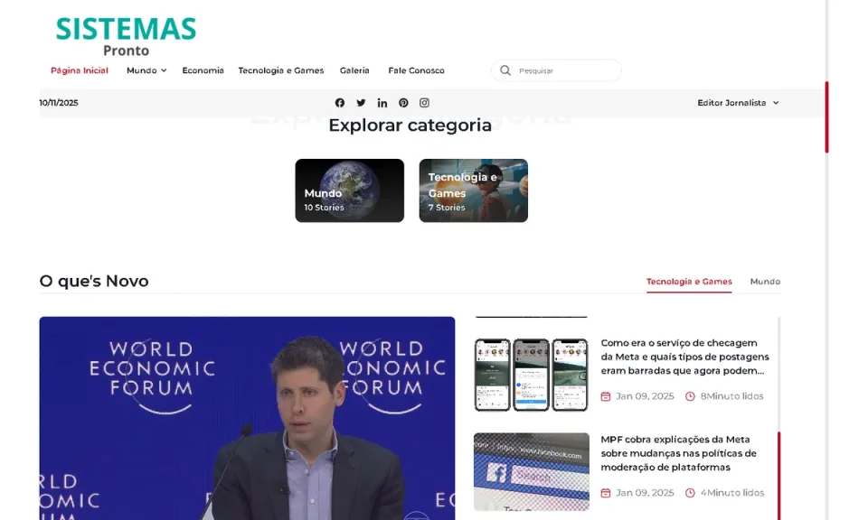 Portal de Notícias PHP CMS Laravel