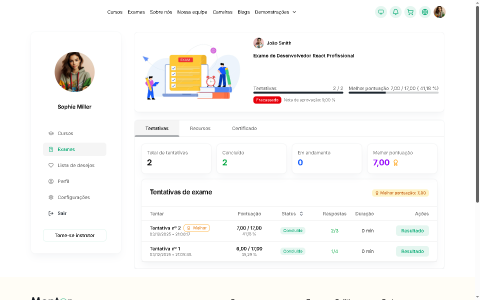 Sistema de Gestão de Aprendizagem (LMS) Laravel 8