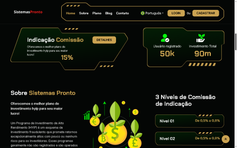 Sistema Completo de Investimento HYIP 10