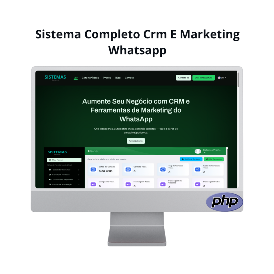 Sistema Completo Crm E Marketing Whatsapp