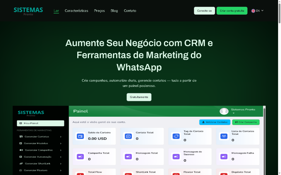 Sistema Completo Crm E Marketing Whatsapp
