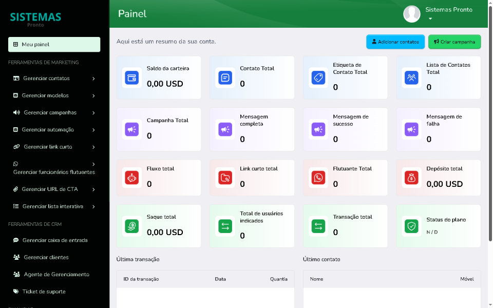 Sistema Completo Crm E Marketing Whatsapp