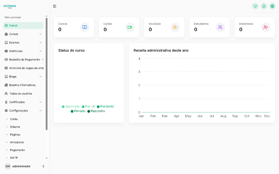 Sistema de Gestão de Aprendizagem (LMS) Laravel