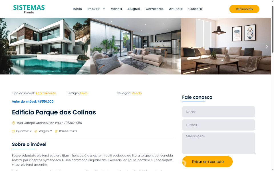 Site Imobiliário WordPress  100% Editável