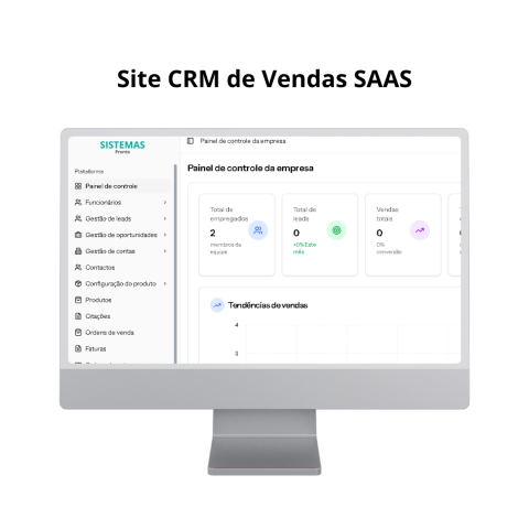 Site CRM de Vendas SaaS