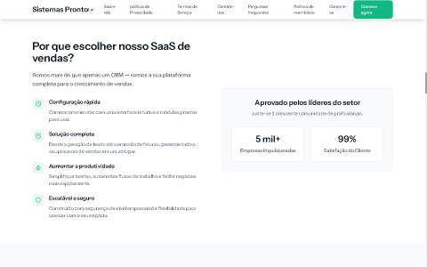 Site CRM de Vendas SaaS 4