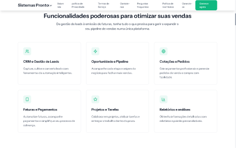 Site CRM de Vendas SaaS