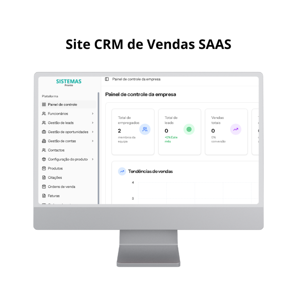 Site CRM de Vendas SaaS