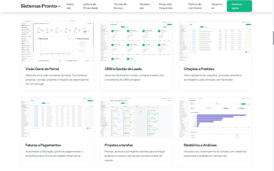 Site CRM de Vendas SaaS