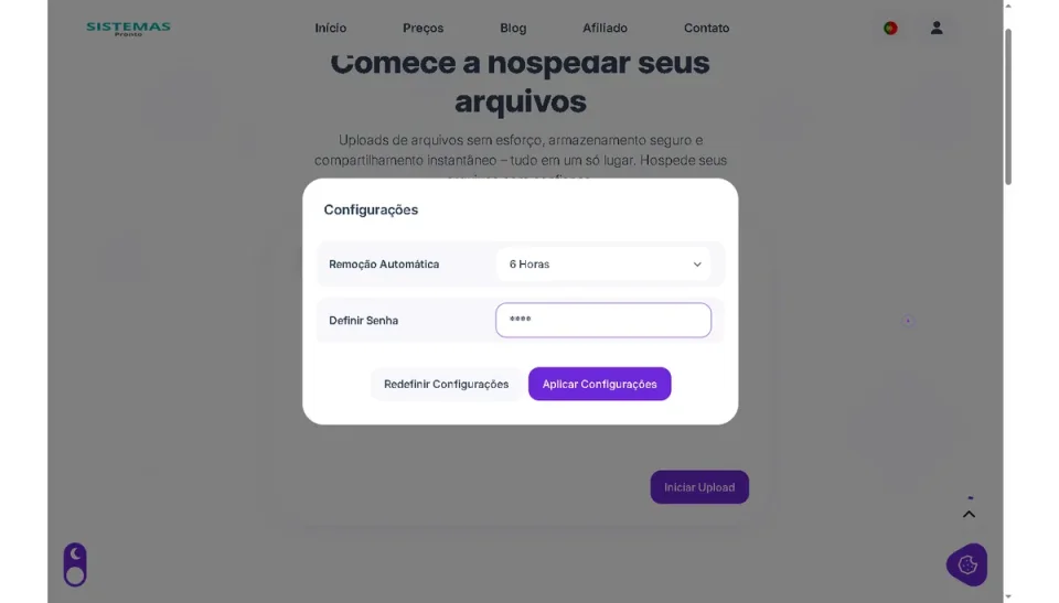 Script Avançado Para Hospedagem De Arquivos