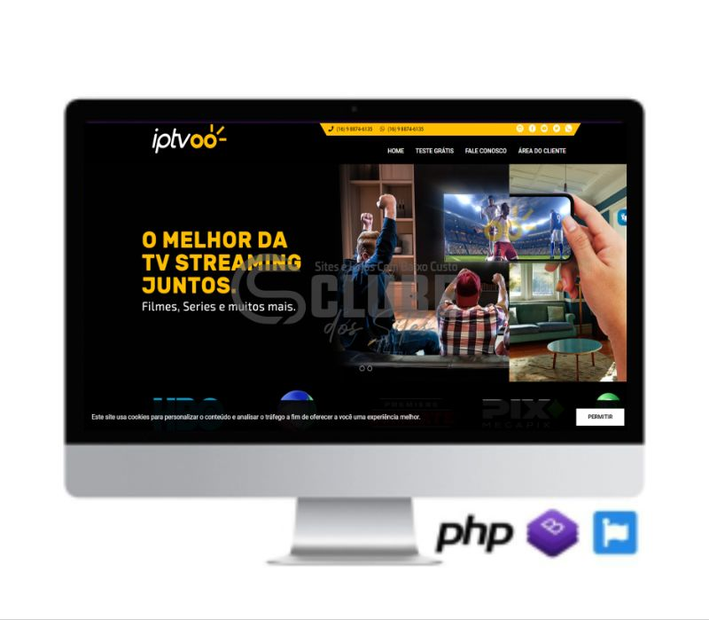 SCRIPT SITE PRONTO PARA IPTV EM PHP